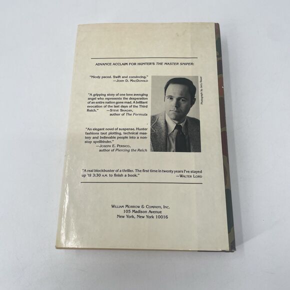 Master Sniper Stephen Hunter First Print 1st Edition 1980 Hardcover DJ WW2 Novel - Picture 2 of 12
